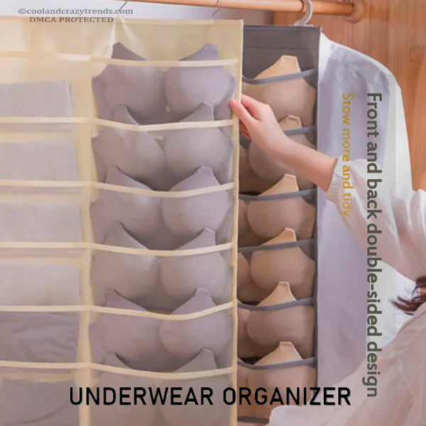 Double Sided Hanging Underwear Storage Organizer 11