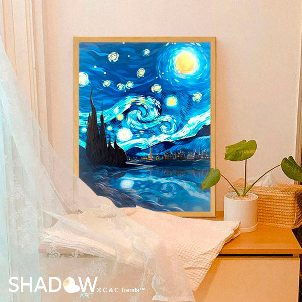 Van Gogh Light & Shadow Painting Reproduction USB Lamp 8