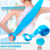 Body Double-sided Silicone Scrubber with Peeling Massage 1a