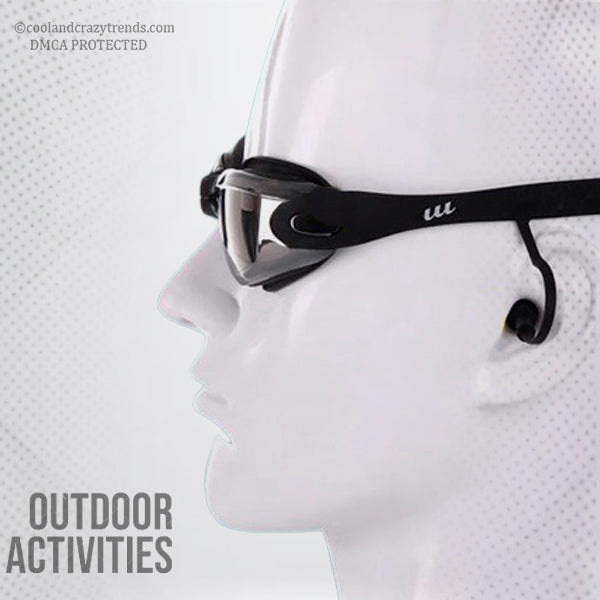 3D Memory Silicone Swim Goggles with Earplugs 14