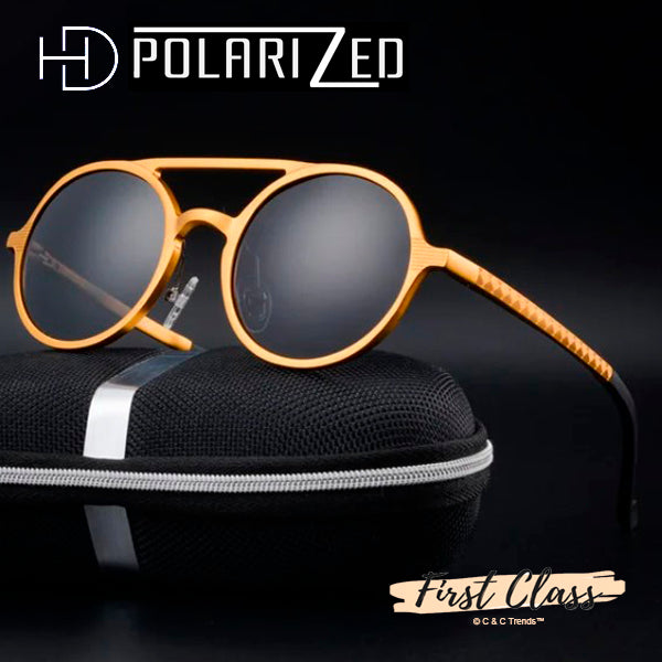 Aluminum Polarized Retro Round Sunglasses 10