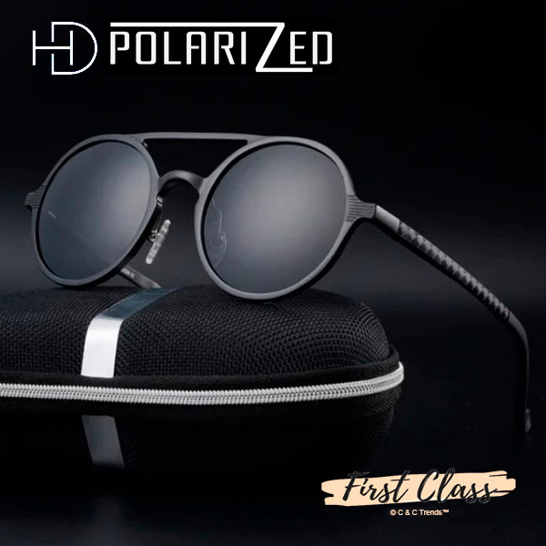 Aluminum Polarized Retro Round Sunglasses 11