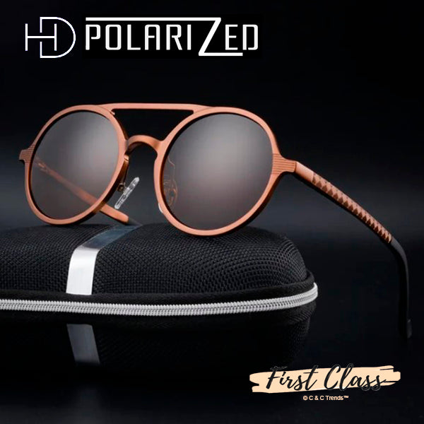 Aluminum Polarized Retro Round Sunglasses 14