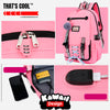 Anti-theft USB Kawaii Teenager Backpack 7a