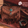 Apache Style Rivet Fringe Handbag 10