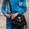 Apache Style Rivet Fringe Handbag 12