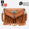 Apache Style Rivet Fringe Handbag 4