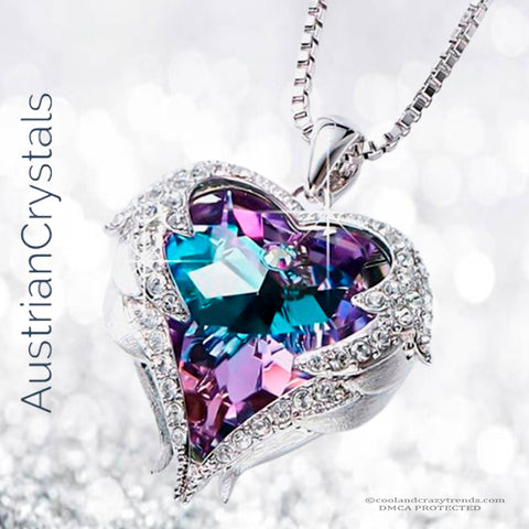 Blue Heart of Ocean Swarovski Necklace 34
