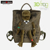 Casual 3D Frog Design Backpack 1