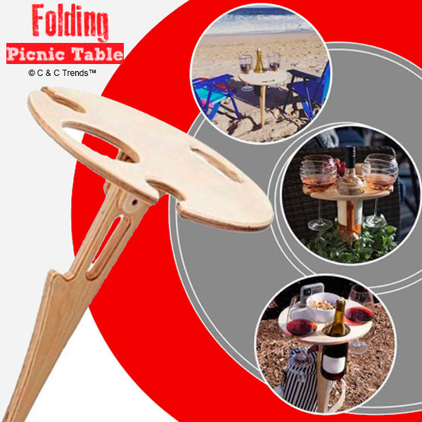 Clever Foldable Outdoor Round Cocktail Table 6a