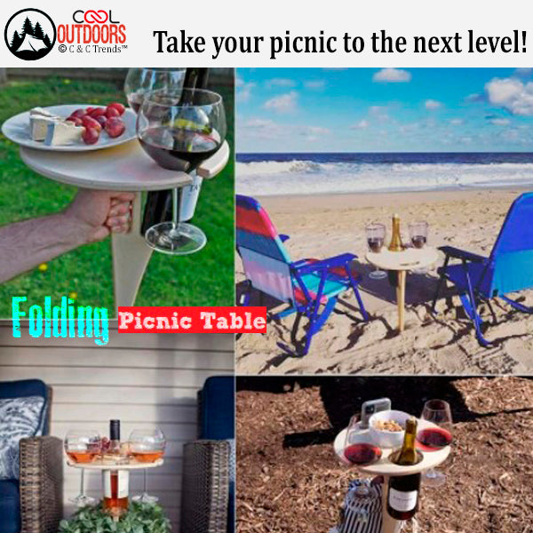 Clever Foldable Outdoor Round Cocktail Table 7a
