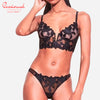 Cool Lace Embroidery Push Up Bralette Lingerie Set 17