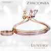 Cool Ring & Adjustable Bracelet Zirconia Set 7