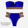 Cool Strapless Stylish Belt Bikini Set 11a
