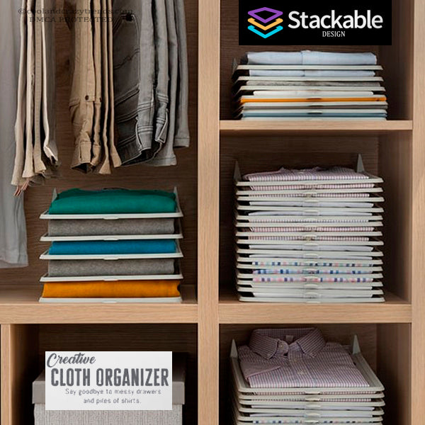 Creative Stackable Clothes Organizer (Pack of 5) 8