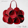 Elegant Flower Petal Design Top-handle Handbags 11