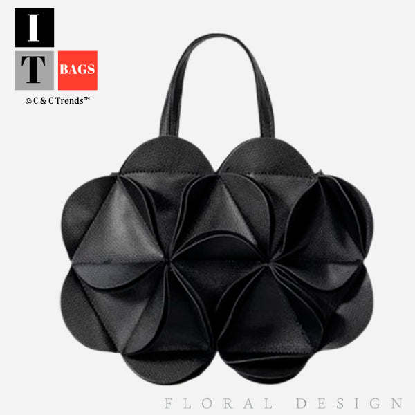 Elegant Flower Petal Design Top-handle Handbags 1