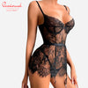 Fantasy Transparent Lace Short Nightgown 5