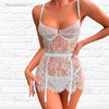 Fantasy Transparent Lace Short Nightgown 9
