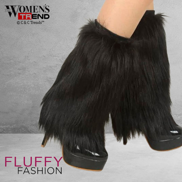 Fashion Design Furry Leg Warmers 11