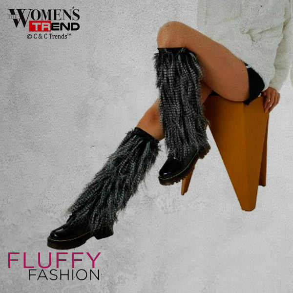 Fashion Design Furry Leg Warmers 16