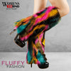 Fashion Design Furry Leg Warmers 2