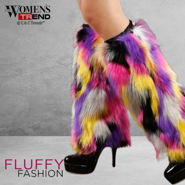 Fashion Design Furry Leg Warmers 4