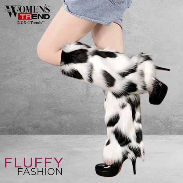 Fashion Design Furry Leg Warmers 5