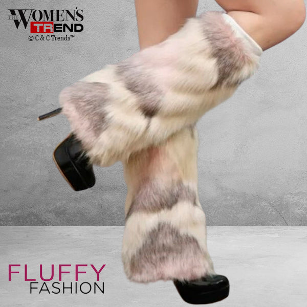 Fashion Design Furry Leg Warmers 8