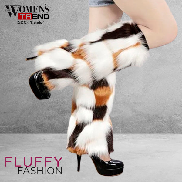Fashion Design Furry Leg Warmers 9