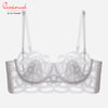 Flower Style Lace Transparent  Hollow Out Push Up Bra 14