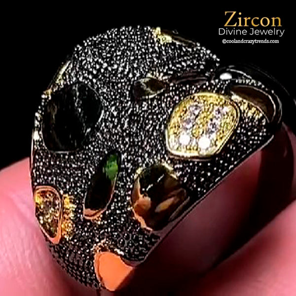 Forbidden Apple Zircon Black Ring 7