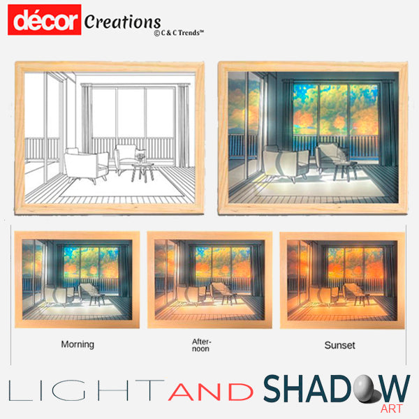 Innovative Light and Shadow Art Wood Table Lamp 7