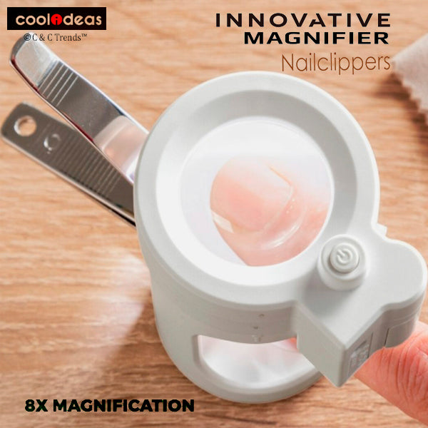 Innovative USB Magnifier LED Light Nail Clipper 6