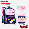 Kawaii Unicorn Rainbow Backpack Set (3 Pcs) 2a