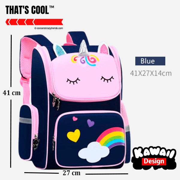 Kawaii Unicorn Rainbow Backpack Set (3 Pcs)