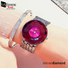 Luxury Crystal Diamond Cut Design Round Women Watch 2