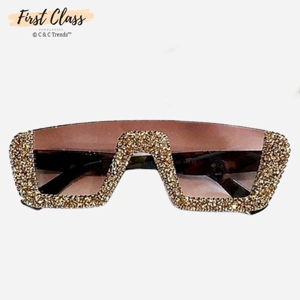 Luxury Half-Frame Rhinestone Sunglasses 11
