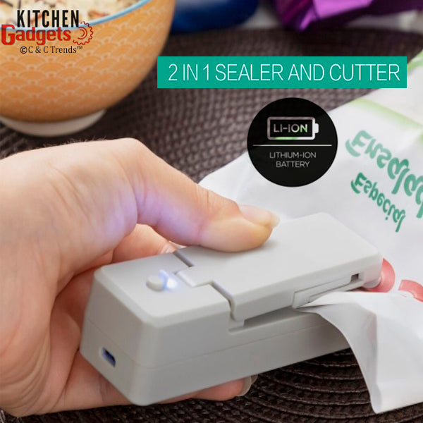 Magnetic USB Rechargeable Bag Sealer & Cutter 10