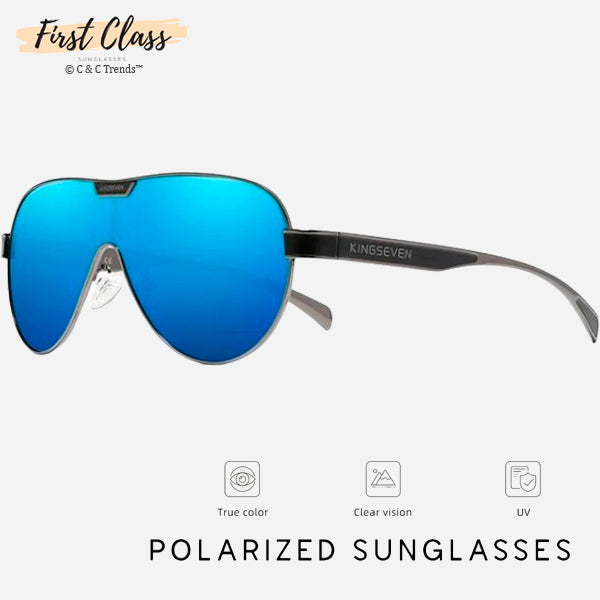 Oversized Polarized Lens Aluminum Aviator Sunglasses 4