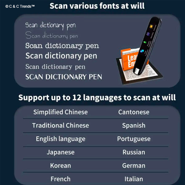 Pro Smart Scan Translator Pen 9