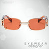 Small Rectangular Piercing Sunglasses 11