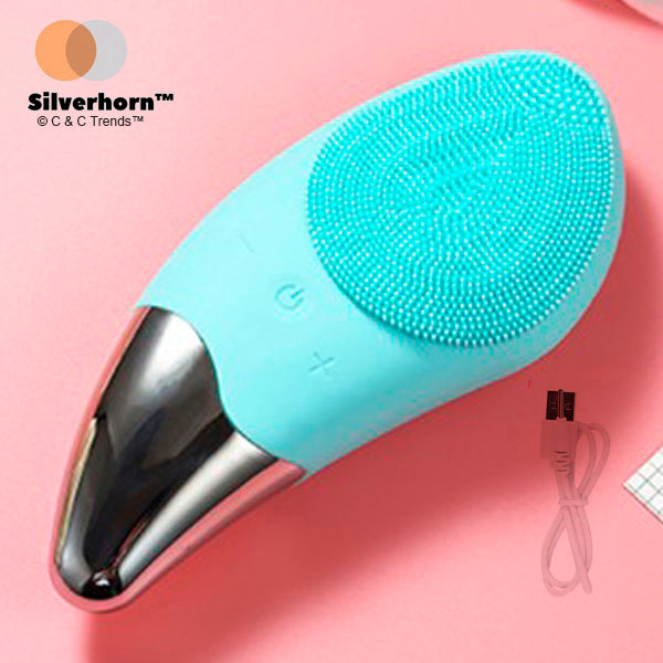 Sonic Silicone Facial Cleansing Brush (Silverhorn™)