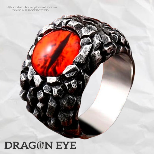 Stainless Steel Dragon Eye Ring 21