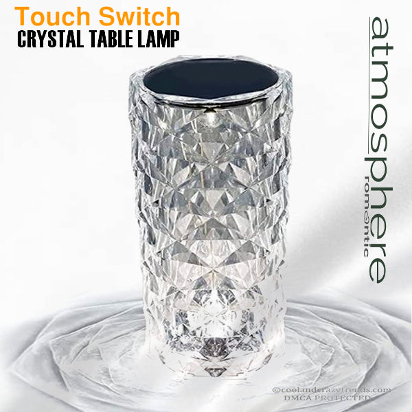 Touch Switch Crystal Romantic Table Lamp 12