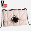 Trendy Chain Plaid Quilted Crossbody Bag 2