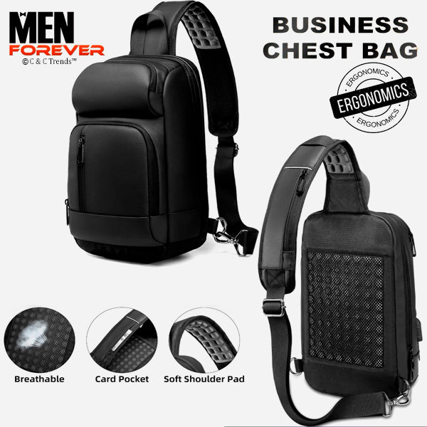 USB Ergonomic Business Chest Bag 2