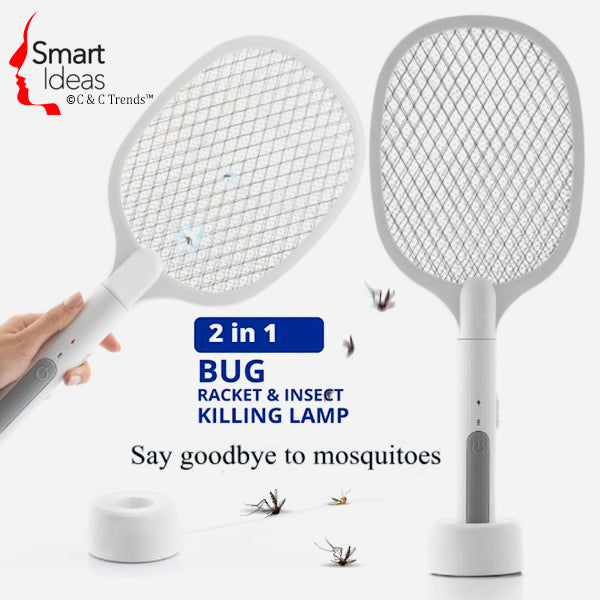 USB Insect Killer Lamp & Racket for Indoor/Outdoor 12