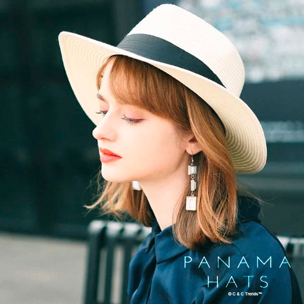 UV Protection Natural Panama Straw Hat 22