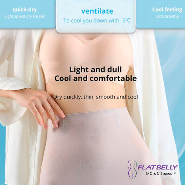 Ultra-Thin Flat Belly Satin Panties 12